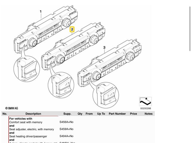 bontott BMW X5 Fűtéskapcsoló (digit klímás)