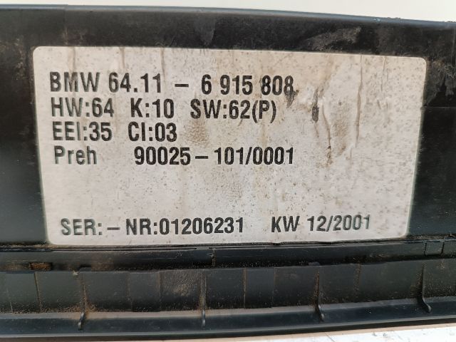 bontott BMW X5 Fűtéskapcsoló (digit klímás)