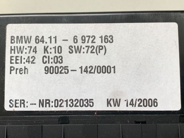 bontott BMW X5 Fűtéskapcsoló