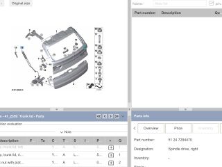 bontott BMW X5 Gázrugós Kitámasztó Teleszkóp Csomagtérajtó Jobb