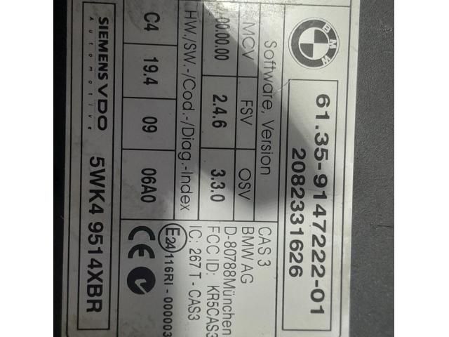 bontott BMW X5 Gyújtáskapcsoló Elektronika