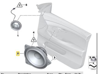 bontott BMW X5 Hangszóró Szett