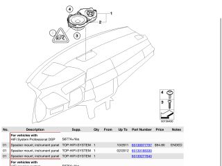 bontott BMW X5 Hangszóró Szett