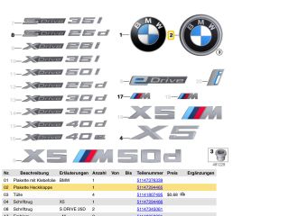 bontott BMW X5 Hátsó Embléma