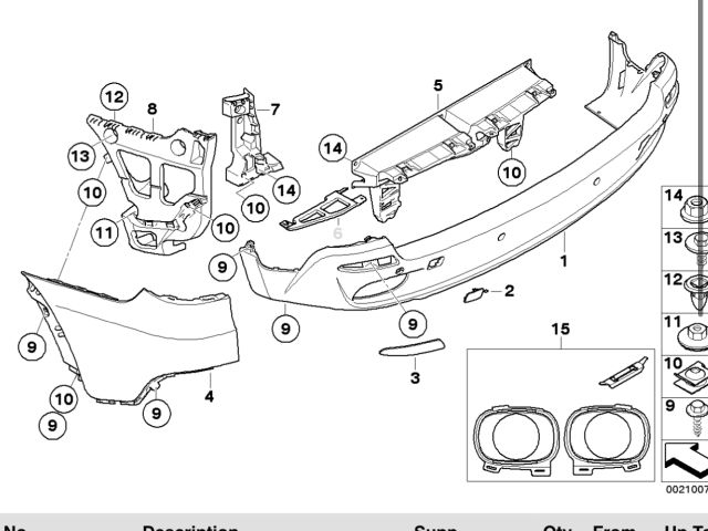 bontott BMW X5 Hátsó Lökhárító Alsó (Műanyag)