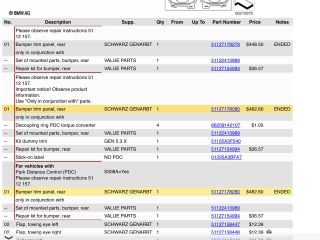 bontott BMW X5 Hátsó Lökhárító (Üresen)