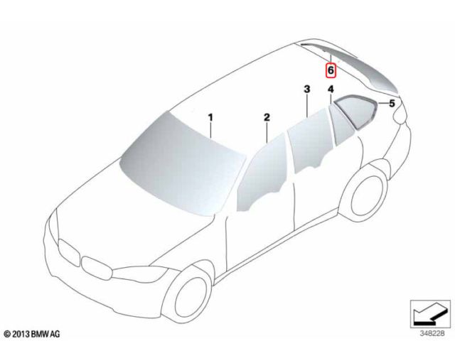 bontott BMW X5 Hátsó Szélvédő