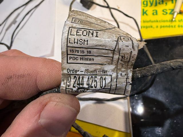 bontott BMW X5 Hátsó Tolatóradar Kábelköteg