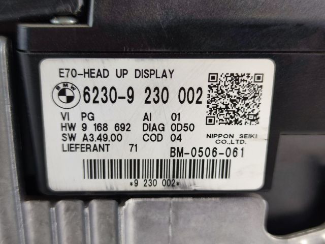 bontott BMW X5 Head-Up Display