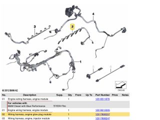 bontott BMW X5 Izzító/Gyújtó Gyertya Kábel