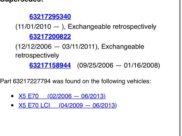 bontott BMW X5 Jobb Belső Hátsó Lámpa