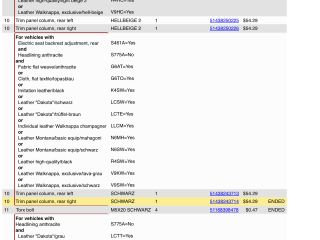 bontott BMW X5 Jobb D Oszlop Burkolat