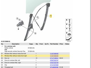 bontott BMW X5 Jobb első Ablakemelő Szerkezet (Elektromos)