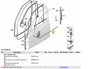 bontott BMW X5 Jobb első Ajtó Díszléc