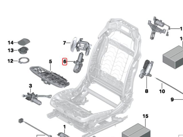 bontott BMW X5 Jobb első Ülés Állító Motor