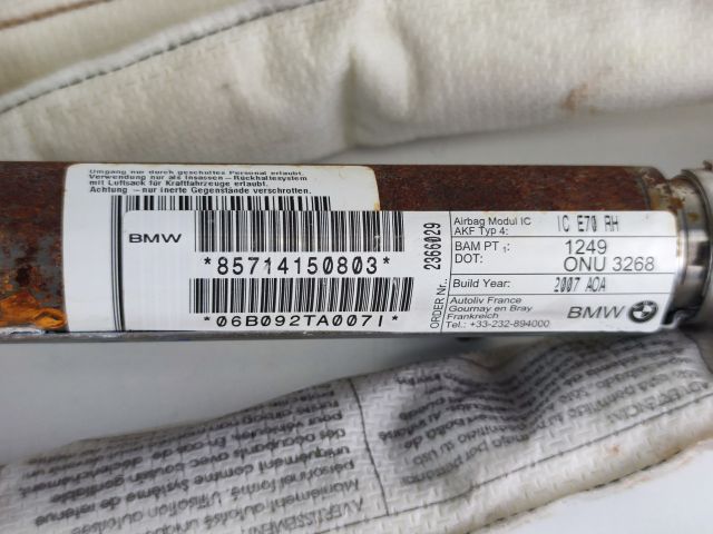 bontott BMW X5 Jobb Fejlégzsák