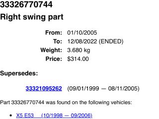 bontott BMW X5 Jobb hátsó Alsó Hátsó Lengőkar