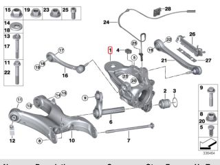 bontott BMW X5 Jobb hátsó Csonkállvány Kerékaggyal