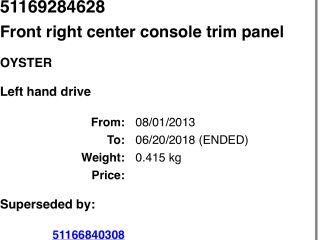bontott BMW X5 Jobb Kardánbox Burkolat