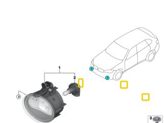 bontott BMW X5 Jobb Ködfényszóró