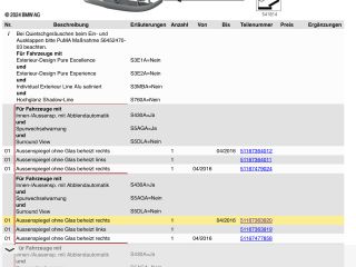 bontott BMW X5 Jobb Visszapillantó Tükör (Elektromos)