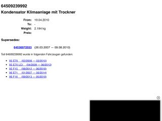 bontott BMW X5 Klíma Kondenzátor