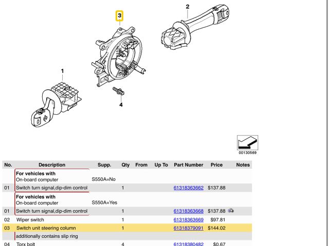 bontott BMW X5 Komplett Kormánykapcsoló (Bajuszkapcsoló)