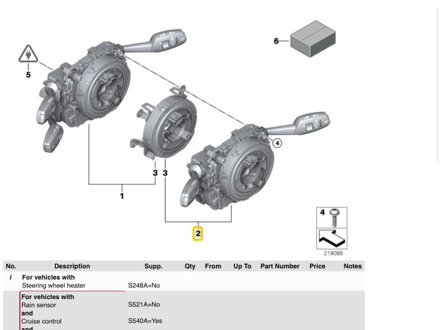 bontott BMW X5 Komplett Kormánykapcsoló (Bajuszkapcsoló)