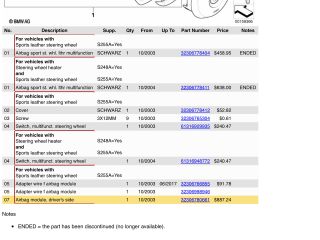 bontott BMW X5 Kormánylégzsák