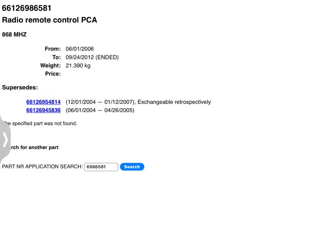 bontott BMW X5 Kulcs