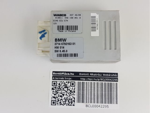 bontott BMW X5 Légrugó Vezérlő