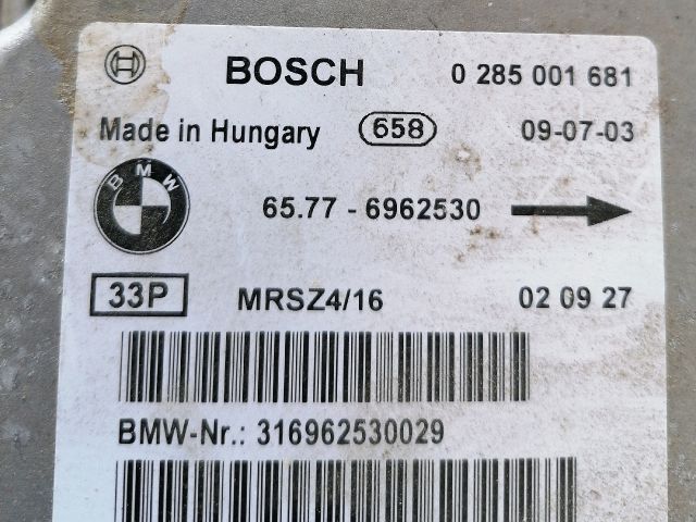bontott BMW X5 Légzsák Elektronika