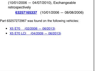 bontott BMW X5 Pótféklámpa