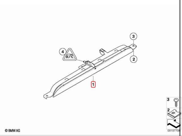 bontott BMW X5 Pótféklámpa