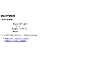 bontott BMW X5 Távolságtartó Szenzor