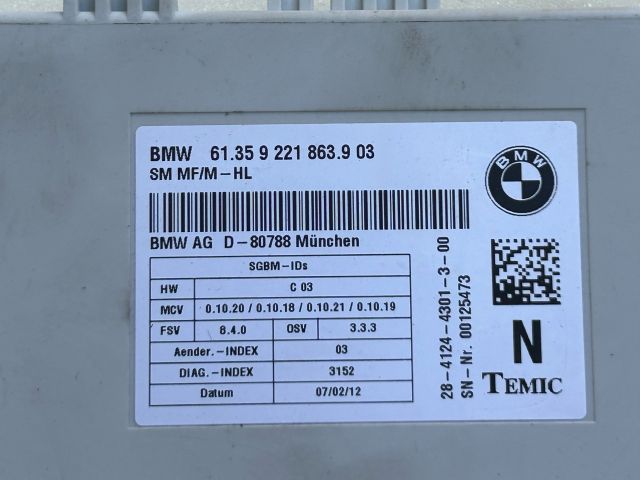 bontott BMW X5 Ülés Elektronika