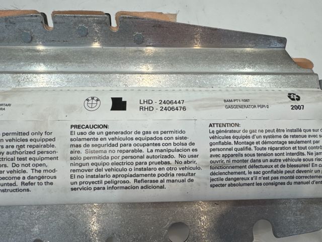 bontott BMW X5 Utasoldali Légzsák