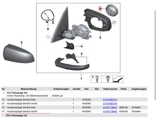 bontott BMW X5 Visszapillantó Tükör Állító Motor