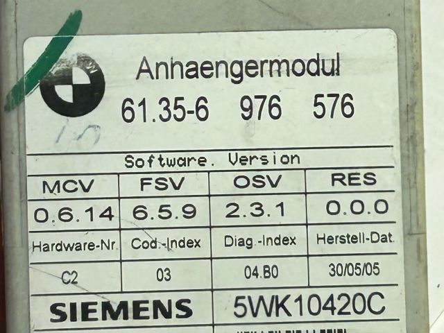 bontott BMW X5 Vonóhorog Elektronika