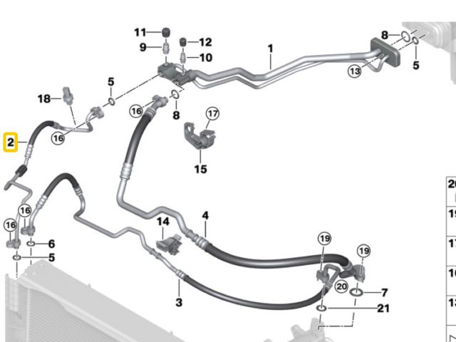 bontott BMW X5 Klíma Cső