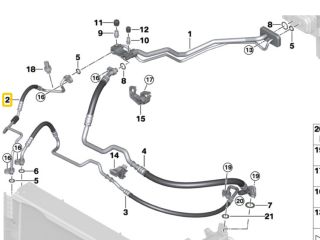 bontott BMW X5 Klíma Cső