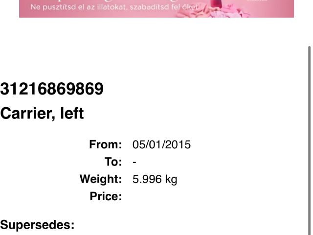 bontott BMW X5 Bal első Csonkállvány Kerékaggyal