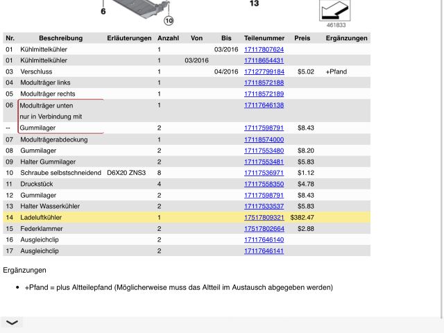 bontott BMW X5 Intercooler