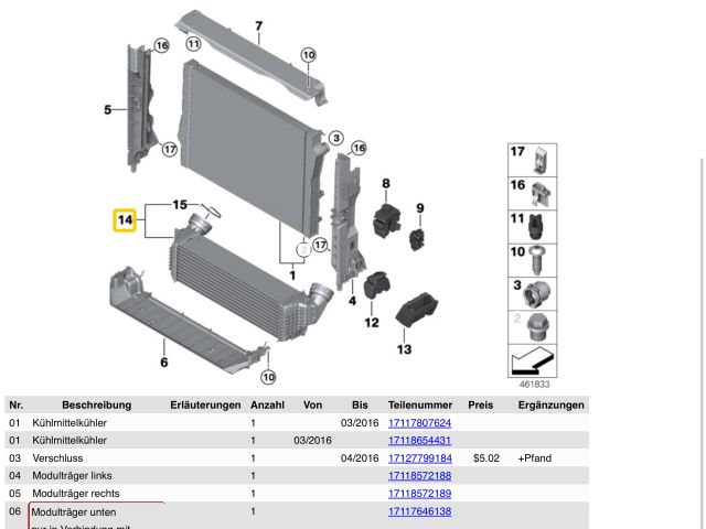 bontott BMW X5 Intercooler
