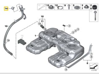 bontott BMW X5 Tanksapka