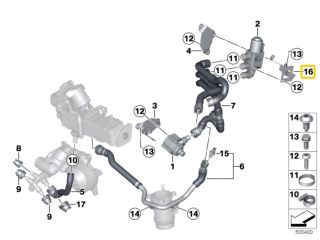 bontott BMW X5 Vízszivattyú Mágnesszelep