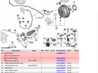 bontott BMW X5 Fékrásegítő