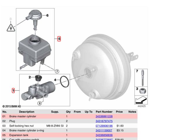 bontott BMW X5 Fékrásegítő