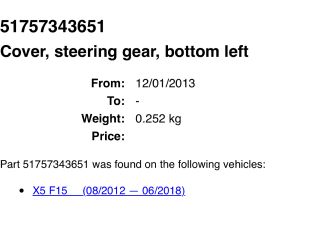 bontott BMW X5 Bal Féltengely Porvédő Lemez