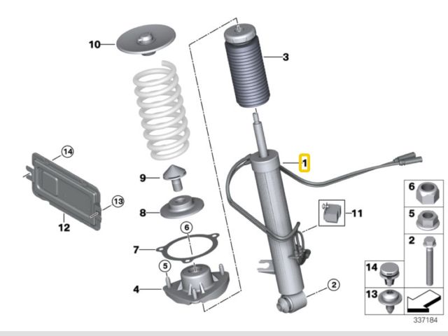 bontott BMW X5 Bal hátsó Lengéscsillapító